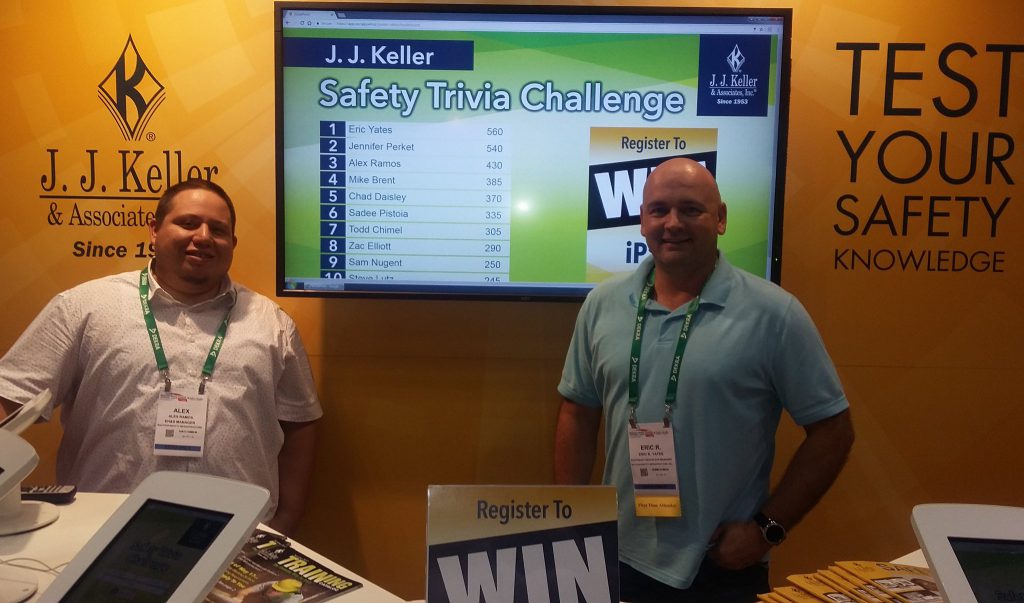 JJ Keller trivia winners at NSC 2017