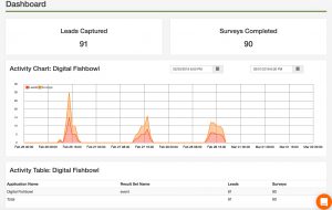 Digital Fishbowl trade show game and lead capture