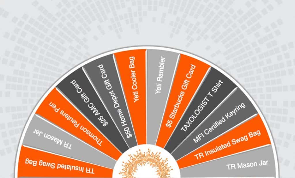 Virtual Prize Wheel graphic texture design example