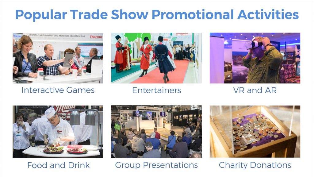 popular trade show promotional activities