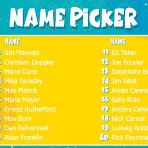 Name Picker & Raffle Wheel